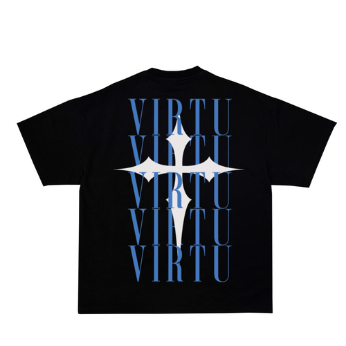 Oversized Virtu Tee Blue