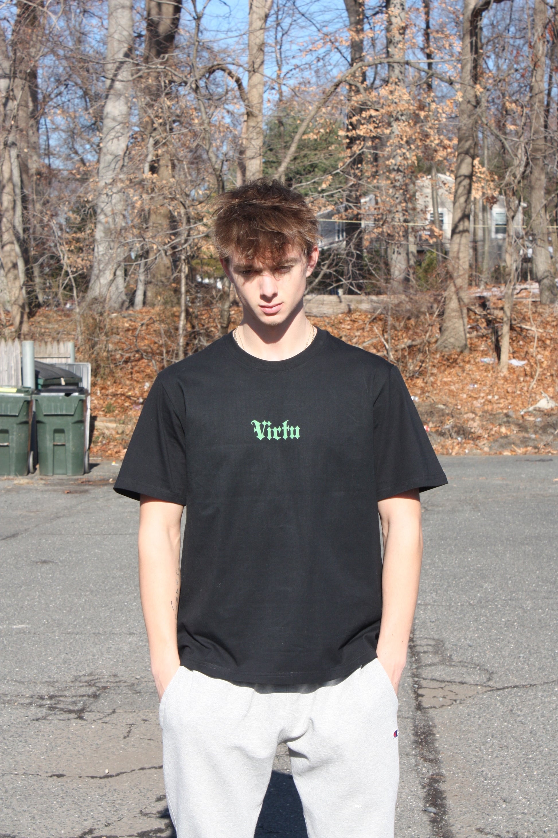 Oversized Virtu Tee Green
