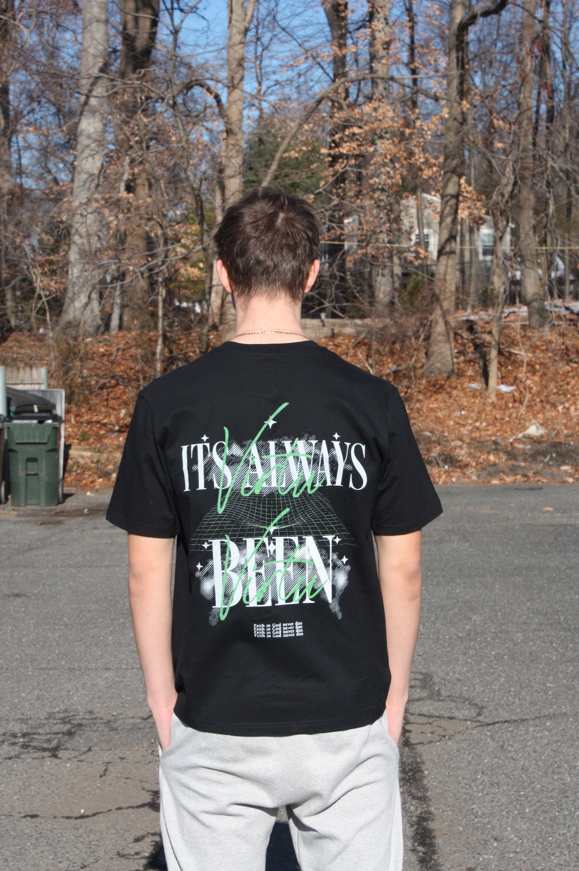 Oversized Virtu Tee Green